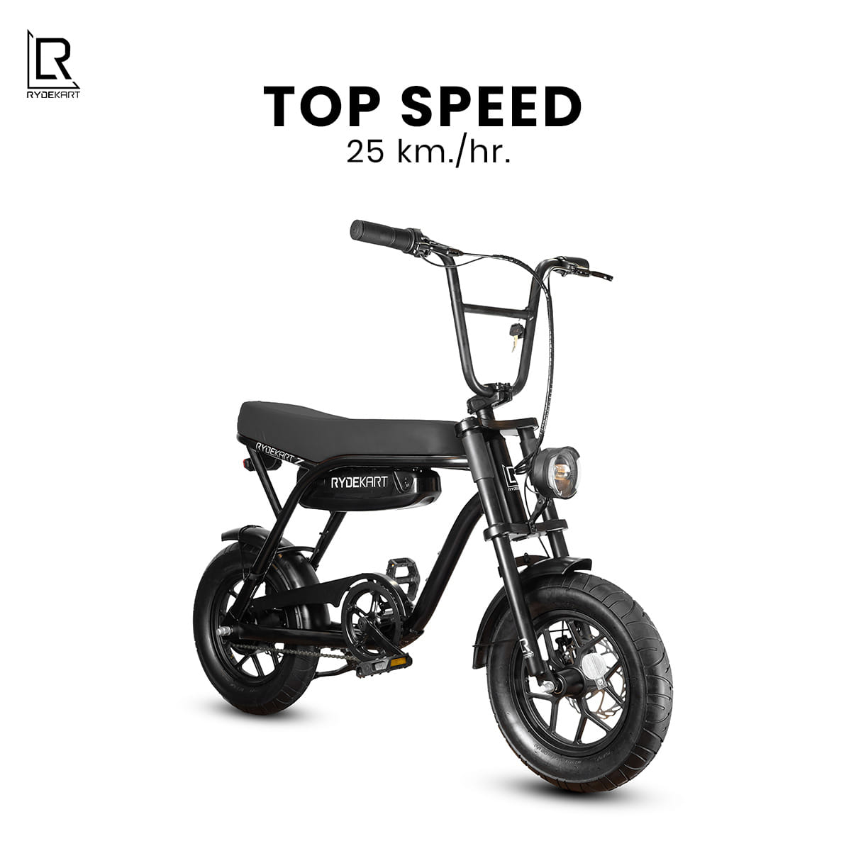 จักรยานไฟฟ้า RYDEKART - รุ่น RYDE KART Z สี MIDNIGHT BLACK_2